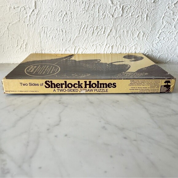 Vintage 1975 Sherlock Holmes 2-Sided Jigsaw Puzzle 500 Pieces 15 x 21 - Complete - Picture 10 of 15